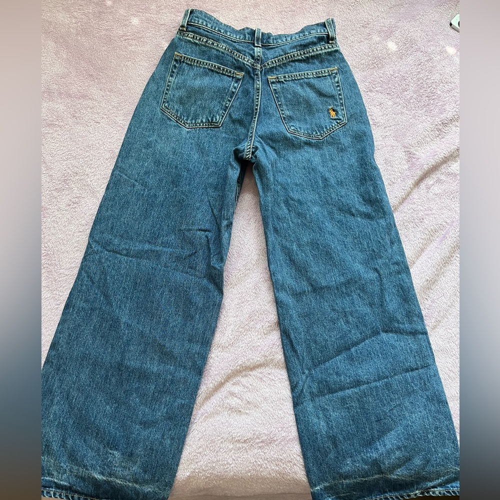 Polo Ralph Lauren Wide Leg Cropped Jean